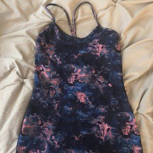 Lululemon floral tank top size 4